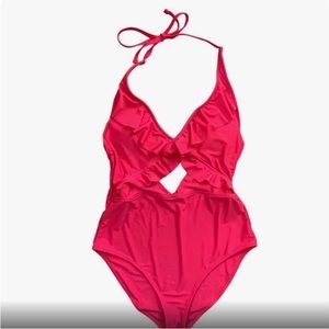 Aerie Hot Pink One Piece Bathing Suit New With Tags